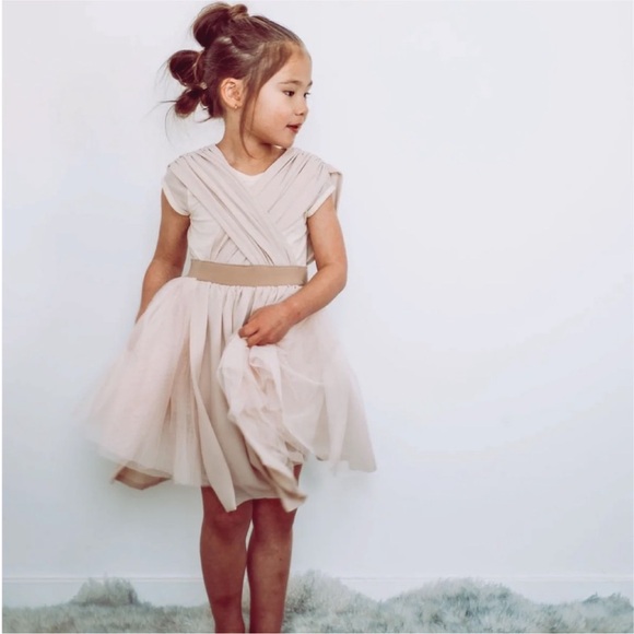Taylor Joelle Other - Taylor Joelle Star Wars Rey Tan Girls Dress Disney Size 8